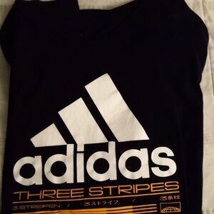 Adidas Amplifier Tee Three Stripe Life Black/Yellow Gold/ Mens Size 3XL T-Shirt